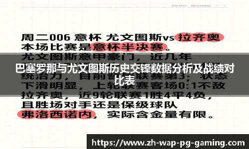 巴塞罗那与尤文图斯历史交锋数据分析及战绩对比表